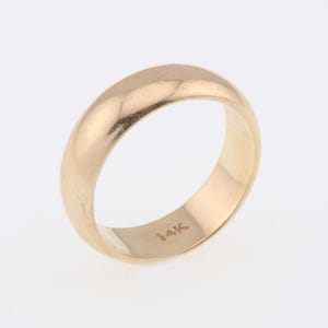 14k Yellow Gold Estate Wedding Band/Ring Size 6.5