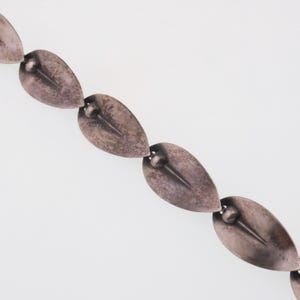 Niels Erik From Leaf Design Modernist 7.25&quot; Bracelet in Sterling Silver