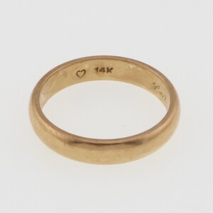 14k Yellow Gold Estate Wedding Band/Ring Size 9.5