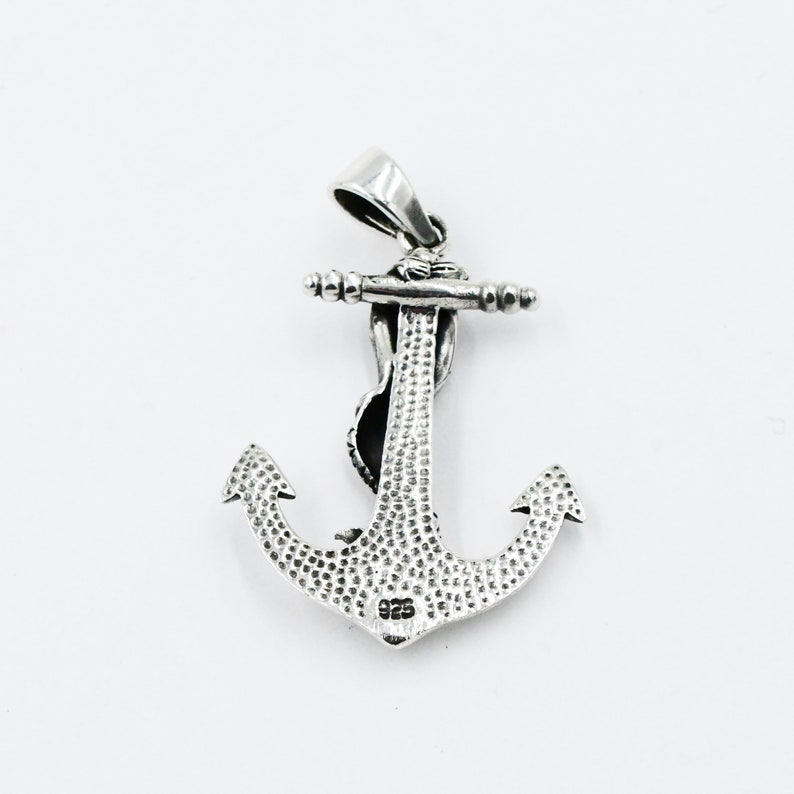 Sterling Silver 925 Anchor /& Mermaid DropDangle Nautical Pendant