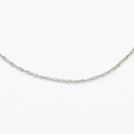14k White Gold Estate 16.25" Chain/Necklace