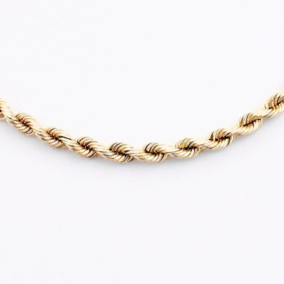 14k Yellow Gold Beverly Hill Gold 18.25" Rope Cha… - image 1