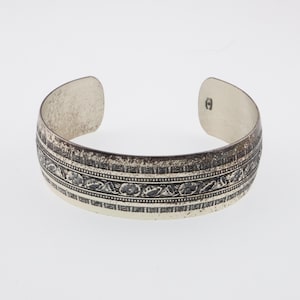 Danecraft Sterling Silver Modernist Textured Cuff Bracelet