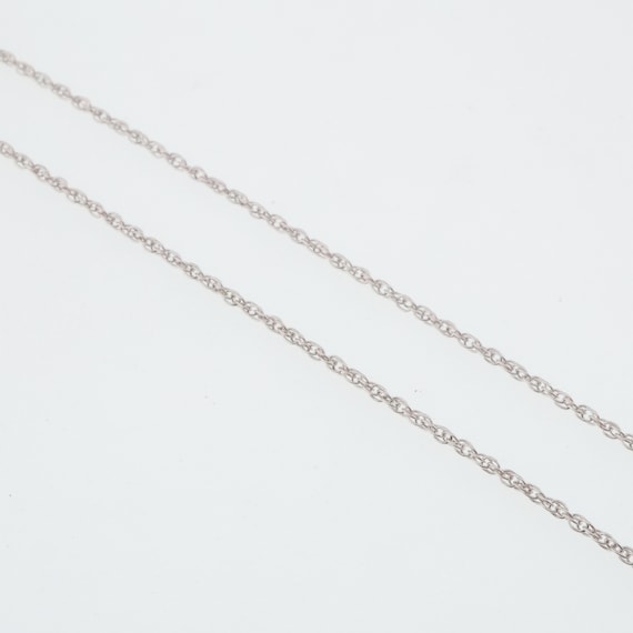 14k White Gold Estate 24" Chain/Necklace