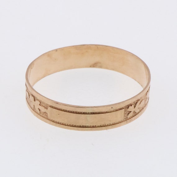 10k Yellow Gold Vintage Childs/Pinky Ring/Band Si… - image 3
