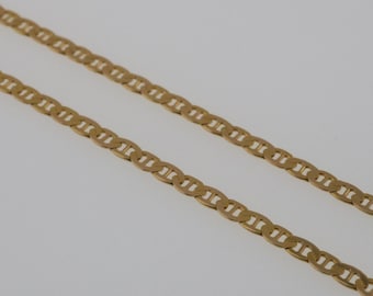 14k Yellow Gold Estate 20.25&quot; Anchor Link Chain/Necklace