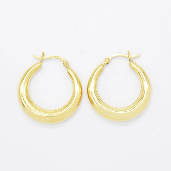 14k Yellow Gold Estate 3/4" Hoop Earring