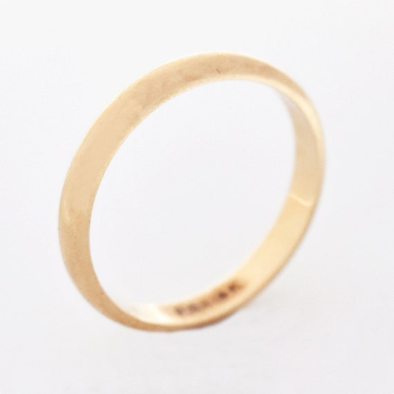 14kt Yellow Gold Estate Wedding Band/Ring Size 10… - image 1