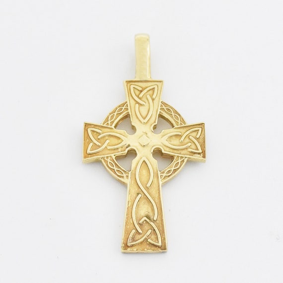 10k Yellow Gold Estate Celtic Cross 