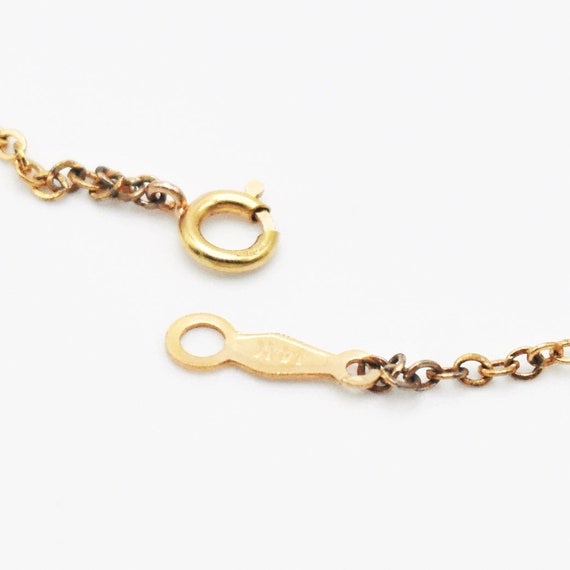 14k Yellow Gold Estate 16.75" Rolo Link Chain/Nec… - image 3