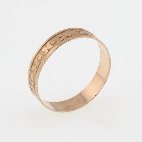 10k Yellow Gold Vintage Childs/Pinky Ring/Band Si… - image 1