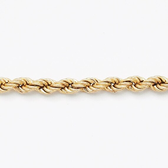 14k Yellow Gold Estate 7. 5"Rope Link Bracelet