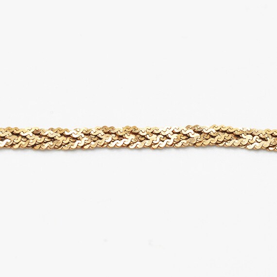 18k Yellow Gold Estate 7.5" Serpentine Link Bracel