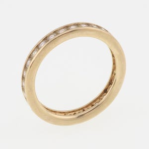 14k Yellow Gold Estate CZ Gemstone Band/Ring Size 6