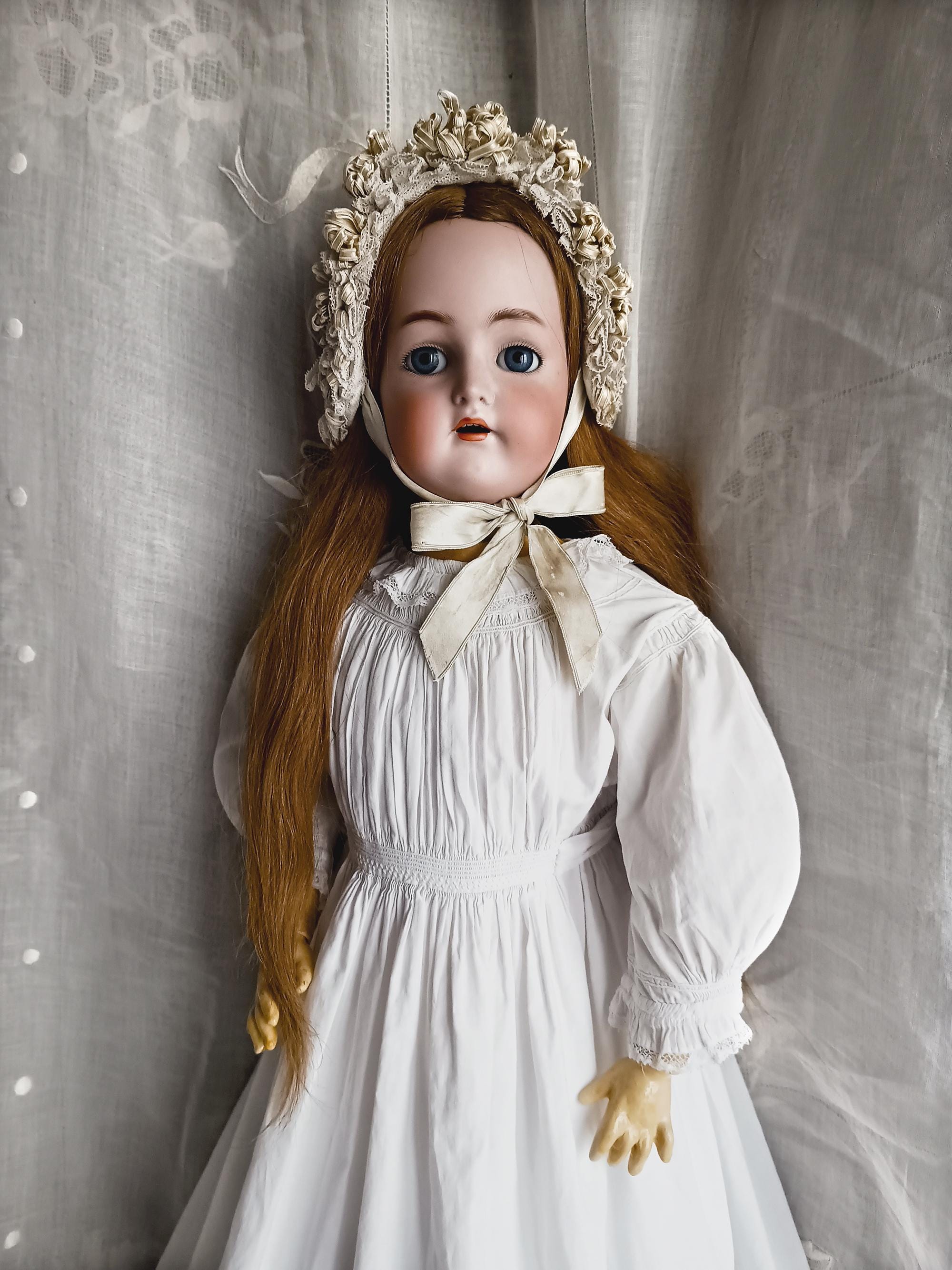 Antique doll bonnet - Etsy 日本