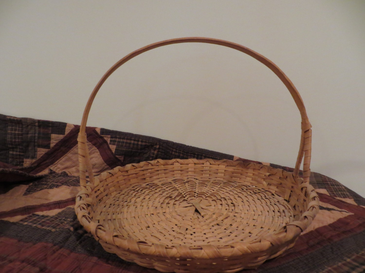 Oak Gardening Basket with Overhead Handle Etsy Polska