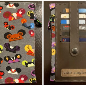 Cartera de villano con tirador de cremallera de manzana venenosa