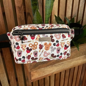 Snack mouse - Double Zipper Fanny pack - waist bag - crossbody