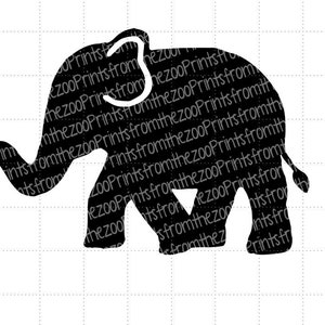 Silhueta de elefante SVG / download de arquivo cortado