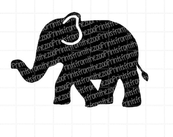 Elephant Silhouette SVG/Cut File Download