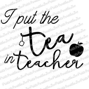 Puse el té en el profesor SVG / Cortar archivo Descargar
