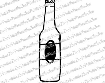 Beer Bottle SVG/Cut File Download