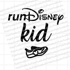 runDisney inspired running kid SVG/Cut File Download