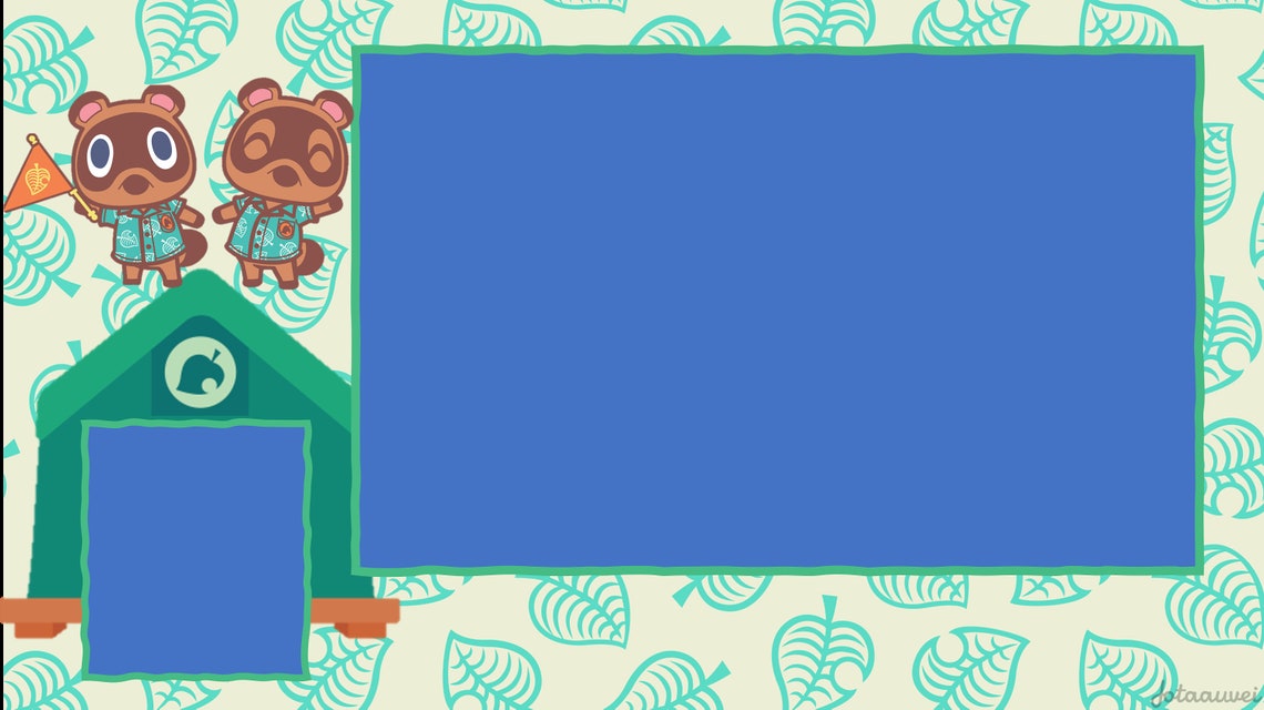 Animal Crossing Inspired Streaming Overlay 2 Frames Etsy