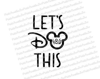 Låt oss göra det här, spring Disney-inspirerad SVG/Cut-filnedladdning