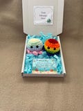 Mini Crochet rainbow Octopus gift thinking of you little pocket hug thank you friendship love birthday keepsake