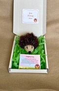 Mini knitted hedgehog gift thinking of you little pocket hug thank you friendship love birthday get well keepsake