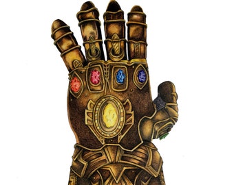 Gauntlet illustration art print
