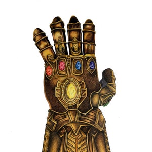 Gauntlet illustration art print