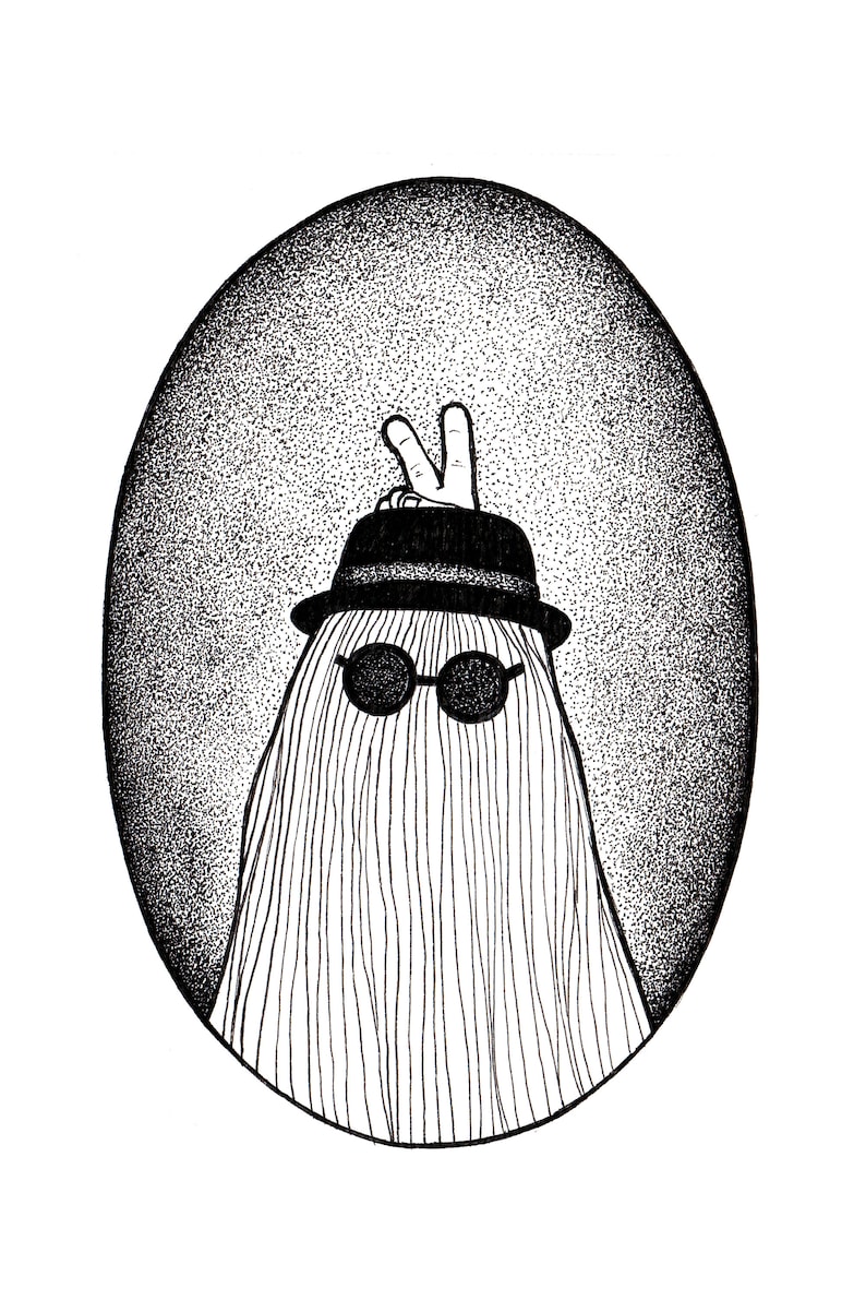 Cousin It and Thing Family Portrait Illustration Art Print - Etsy