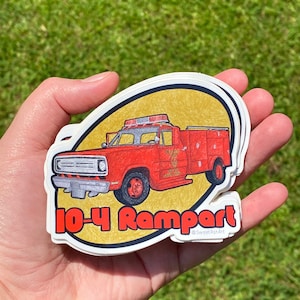 Squad 51 10-4 Rampart sticker art illustration sticker