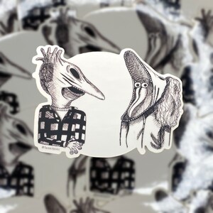 The Maitlands sticker ink illustration