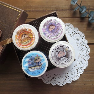 Meatball Color Research Lab 2-serie washitape, eten, dagelijks leven, toast en jam, panda-washitape, eenhoorndoodle plakband, decoratietape