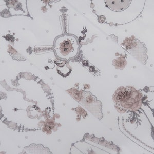 Ribbonworks Washi Tape Roll, From J, For M, French Lace Embroidery Masking Tape, Vintage Floral Tape for creative journal and Planner