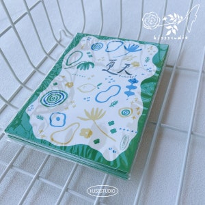 20PCS Summer Themed Mini Packaging Paper, HJSSStudio Memo Paper, Doodle Collage Paper for Art Journal, Planner, Wrapping Paper
