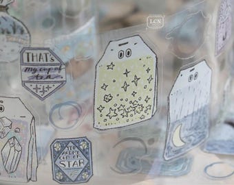 Tea Time Kiss-Cut PET Tape | LCN Design Studio