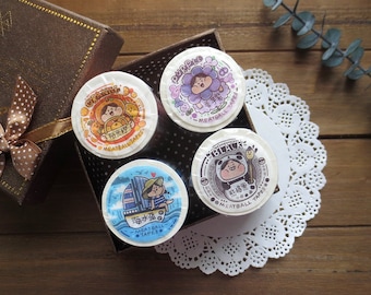 Meatball Color Research Lab 2 Series Washi Tape, Food, Daily Life, Toast and Jam, Panda Washi Tape, Unicorn Doodle Masking Tape, Deco Tape