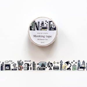 Eric x Papier Platz Washi Tape, Auf meinem Schreibtisch, Bürobedarf, Schreibwaren, Planer Zubehör Masking Tape für Journal, Planer und Scrapbook