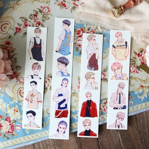 Hij kende Washi Tape, Little Pillow Original Design Masking Tape, Boys Illustration Tape, Decoratieve Tape voor Planner en Journal
