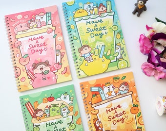Meatball Soda Series Notebook, Journal, Softcover Spiral Bound Notebook, creative journal, Tracker, Diary
