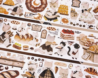 Kitty Bakery Masking Tape, Reco Studio Illustration Tape