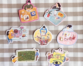 YuanQQ Tom 4 Papier wycinany, sweter i biurko