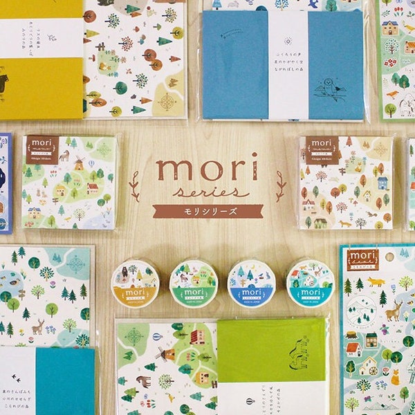 Mind Wave Mori Series Washi Tape, Four Seasons Forest Masking Tape for Journal and Planner, Japanese Masking Tape