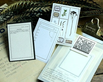 Assorted Paper Journaling Cards, Cotton Paper, Mulberry Paper, Decorative Stamping Paper for Junk Journal, Collage, Scrapbook