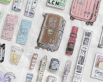 Travel Essentials Kiss-Cut PET Tape | LCN Design Studio