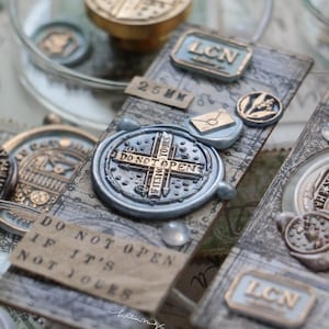 Snail Mail lakzegelstempel, niet openen als het niet van jou is, Lin Chia Ning origineel ontwerp lakzegel, LCN-stempel voor dagboek en ambacht